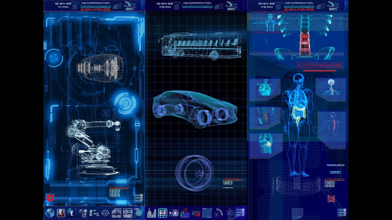 Science Fiction KS HUD 3D FUI Theme (Total Launcher)