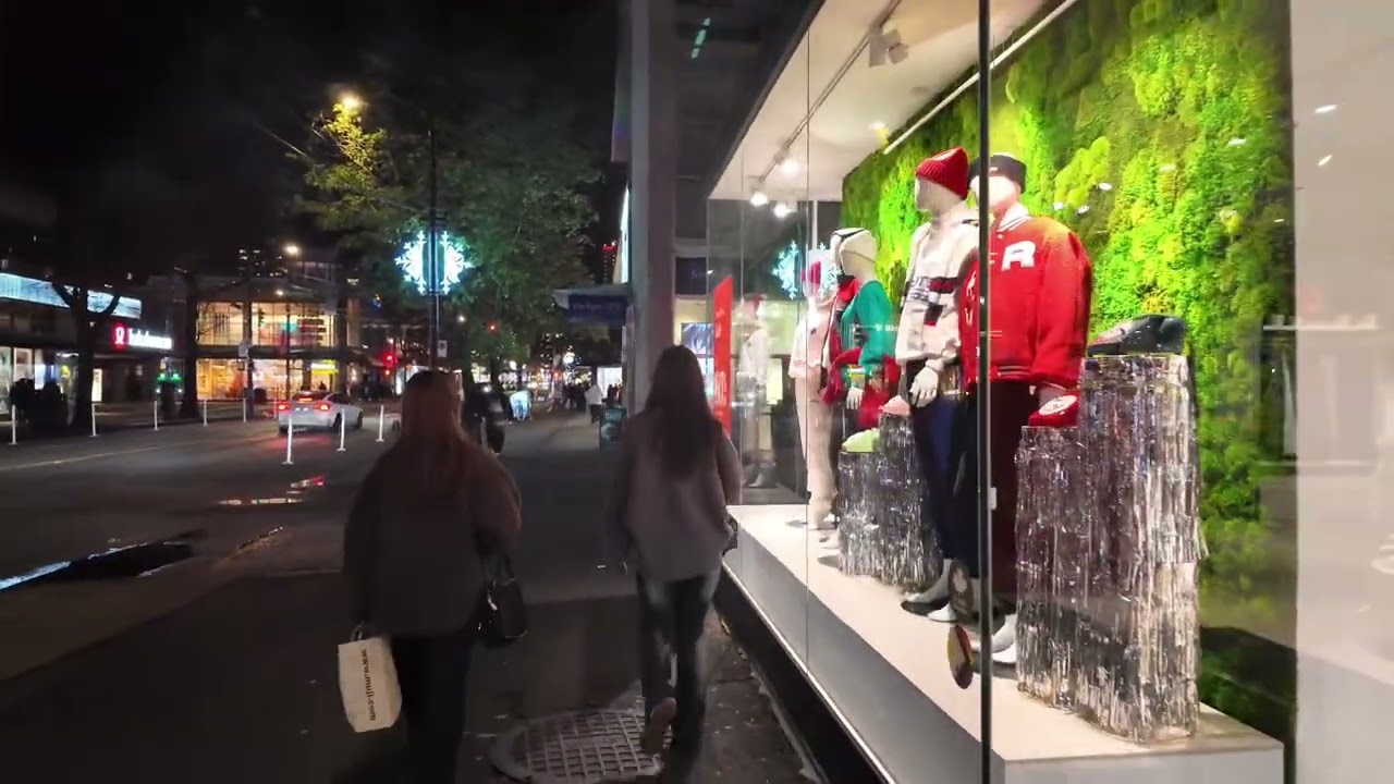 Robson Street Night Walk [4K] | Vancouver 🇨🇦 