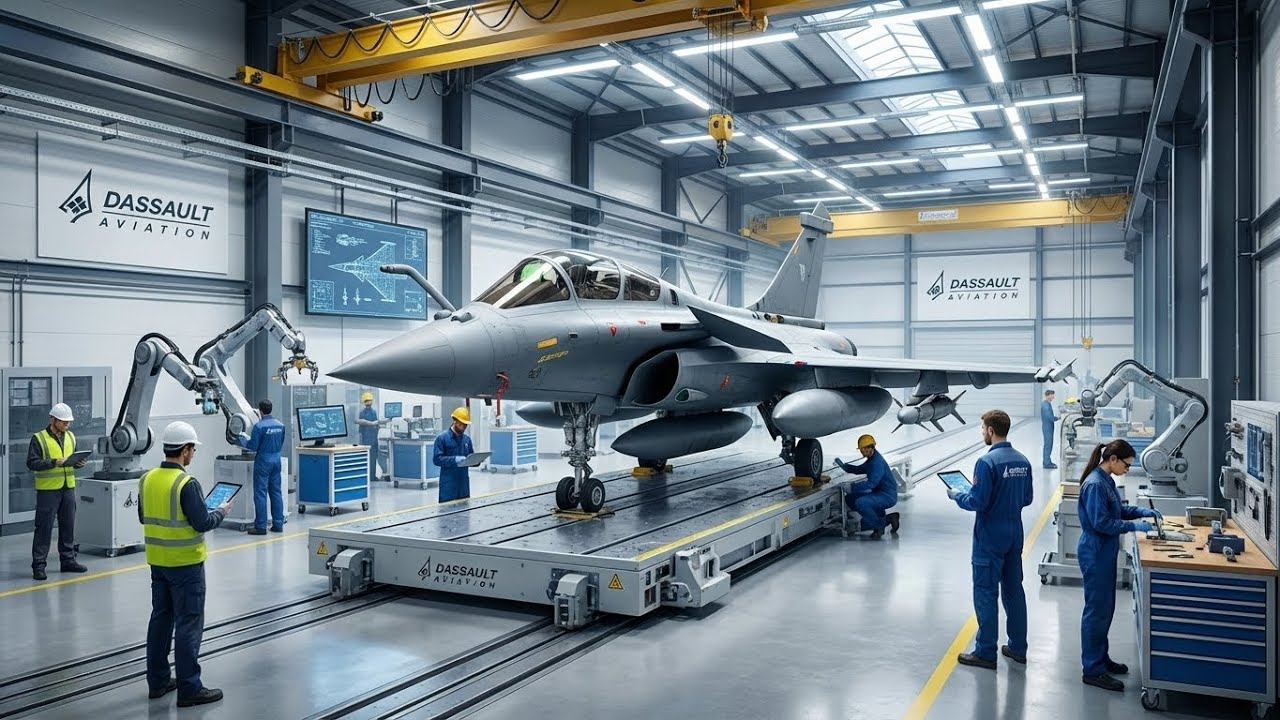 How The Rafale Factory French Fighter Jet Production From Start to Finish