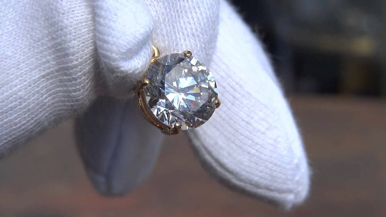 Goldanh&auml;nger- Gold An&auml;nger - Wundersch&ouml;n mit Diamantkristall 750er Gold