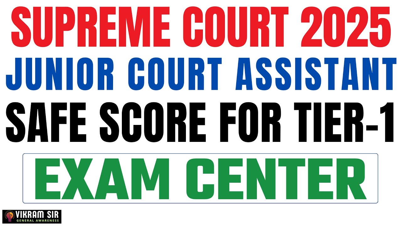 SCI JCA SAFE SCORE FOR TIER-1 EXAM 2025
