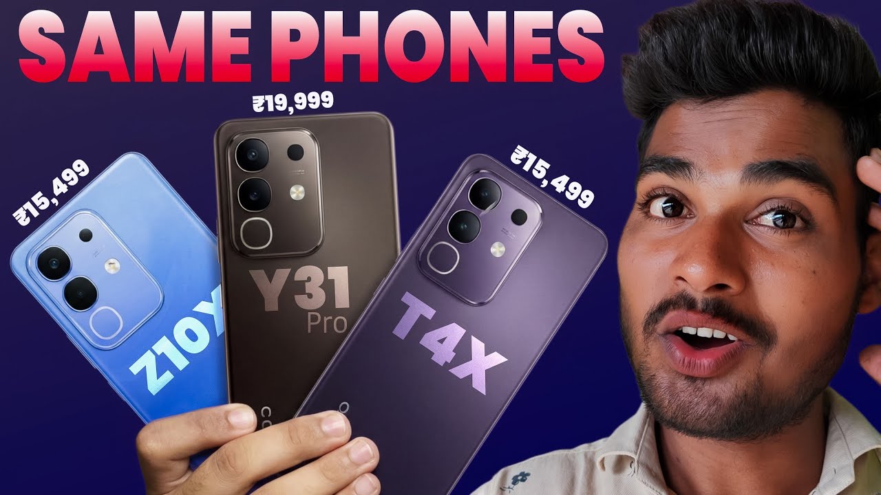 Don't Buy Wrong Phone - Vivo T4x 5g vs Iqoo Z10x 5g vs Vivo Y31 Pro 5g !! 