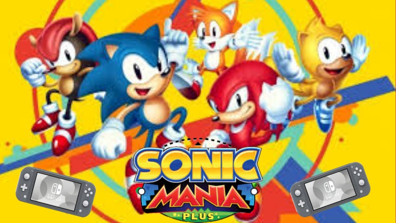 jugando🎮🕹️Sonic mania plus🦔🦔en una nintendo switch lite👍👍