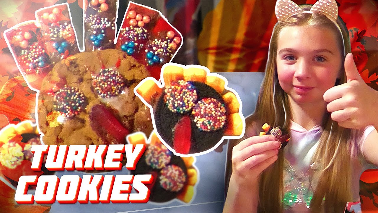 Alina Shows You how to Make Thanksgiving Cookies - Turkey Cookies! DIY with Alina