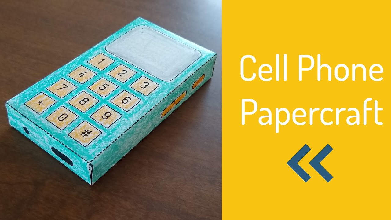 Printable Cell Phone Papercraft