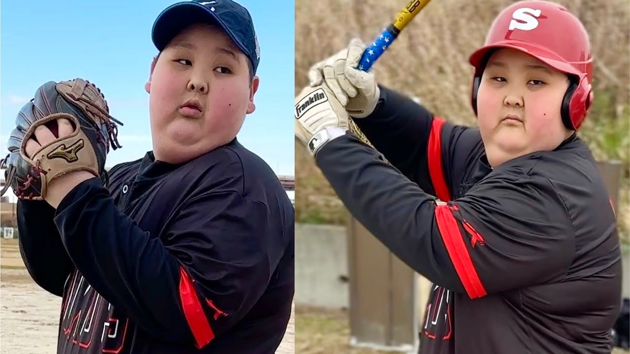 体重130キロ巨漢小学生ハルトが3番ピッチャーでムコウズ衝撃デビュー！