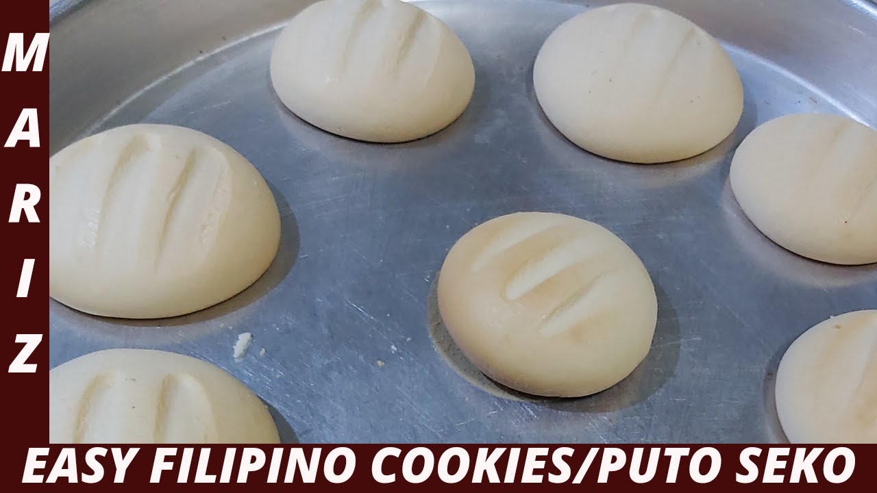 Easy Filipino cookies/puto seko