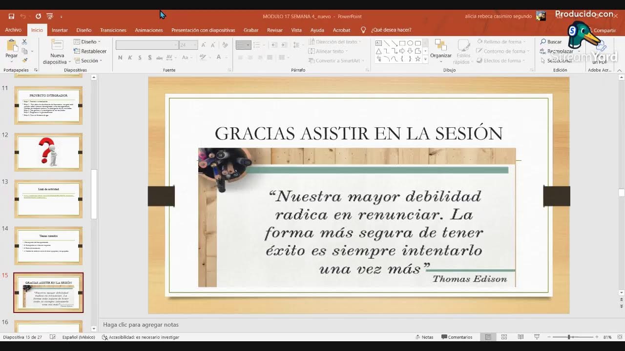 Primer espacio de aprendizaje de la semana 4