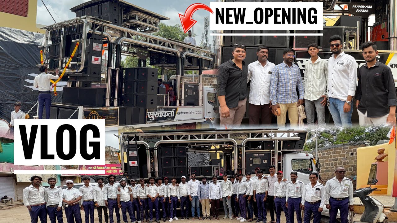Vlog New Opening 🔥💯 Sukhkarta Brass Band Satana (BAGLAN)