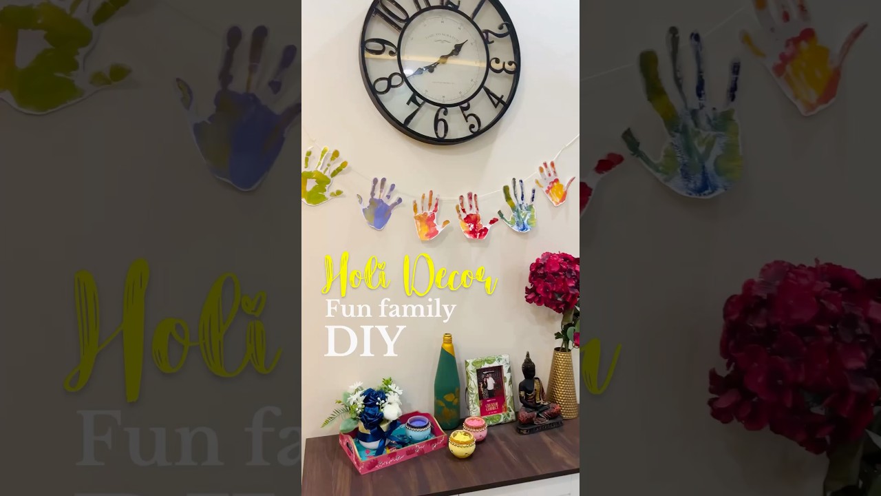 holi wall decor idea #holi #holihai