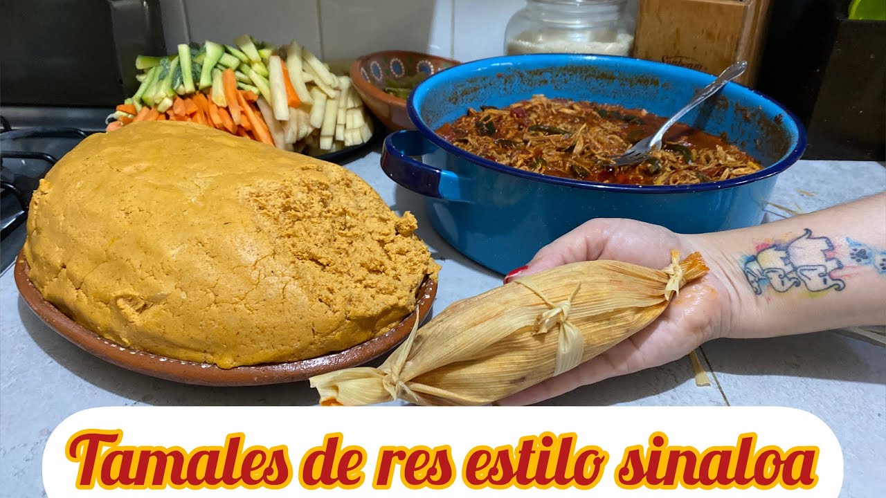 TAMALES DE CARNE DE RES ESTILO SINALOA /MAZATLAN