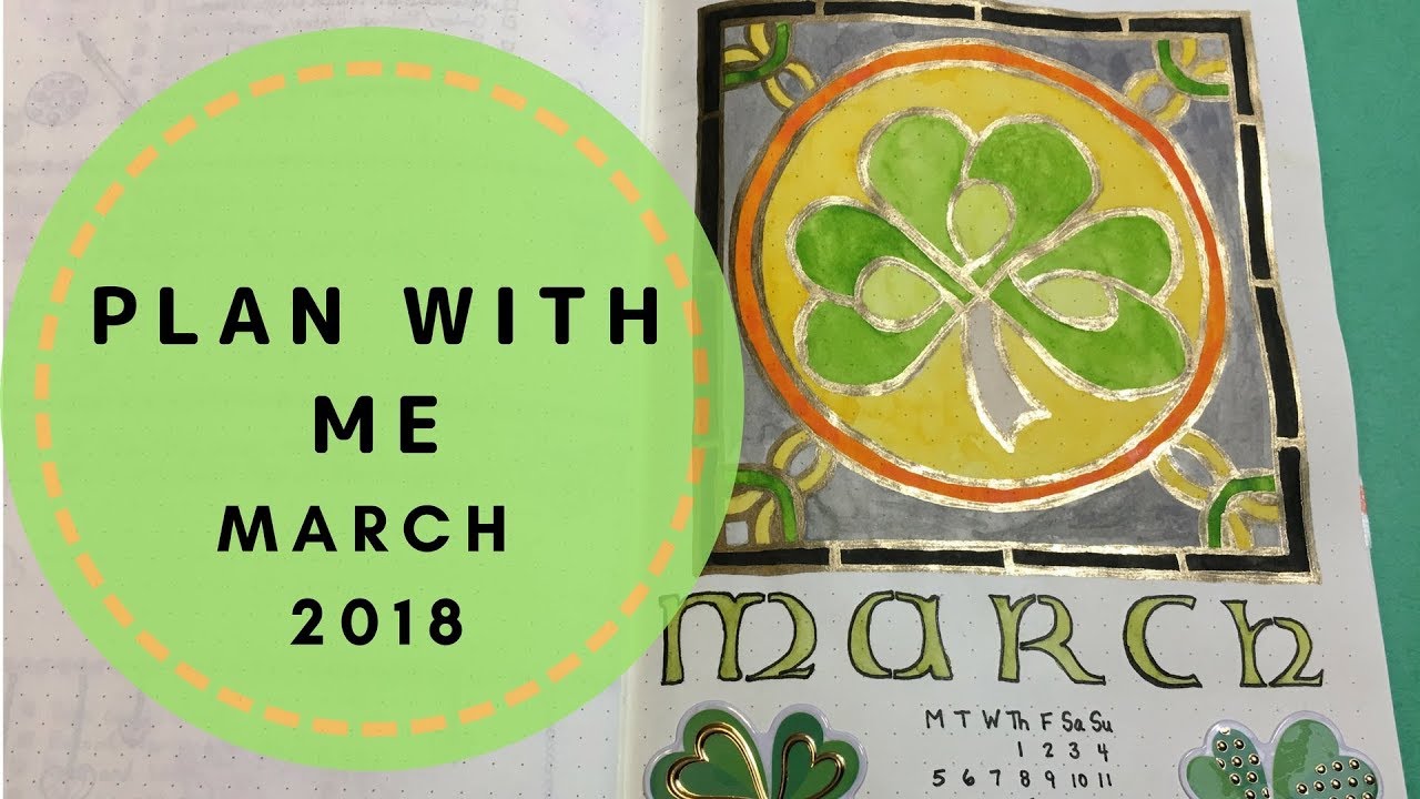 PLAN WITH ME | March 2018 | Bullet Journal Setup