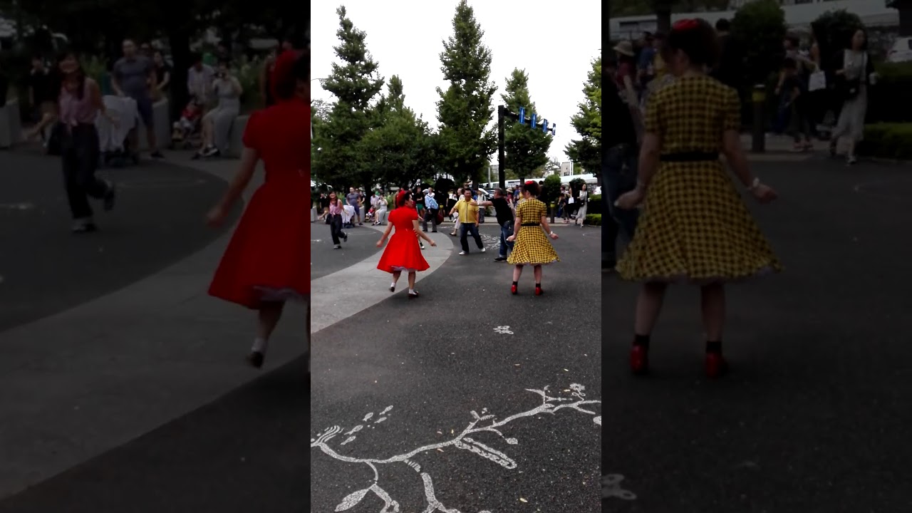 Rockabillies dancing in Yoyogi park - September 2019, Tokyo