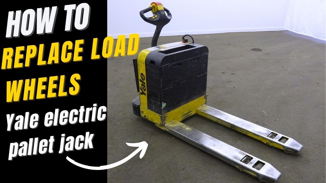 How To replace load wheels on a YALE electric pallet jack