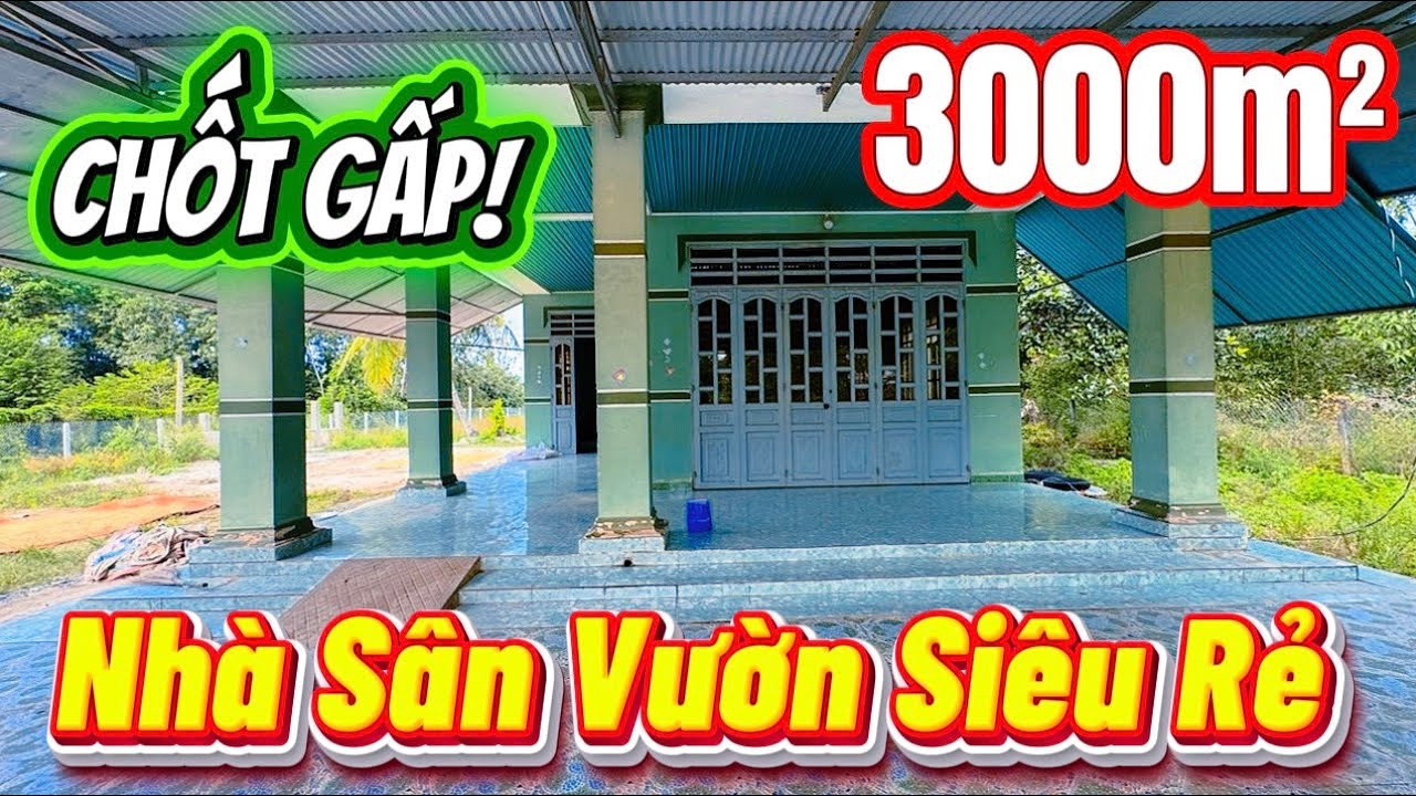 Bán Nhà Vườn 3.000m² Long Chữ Tây Ninh – 200m² Thổ Cư – Giá 2 Tỷ