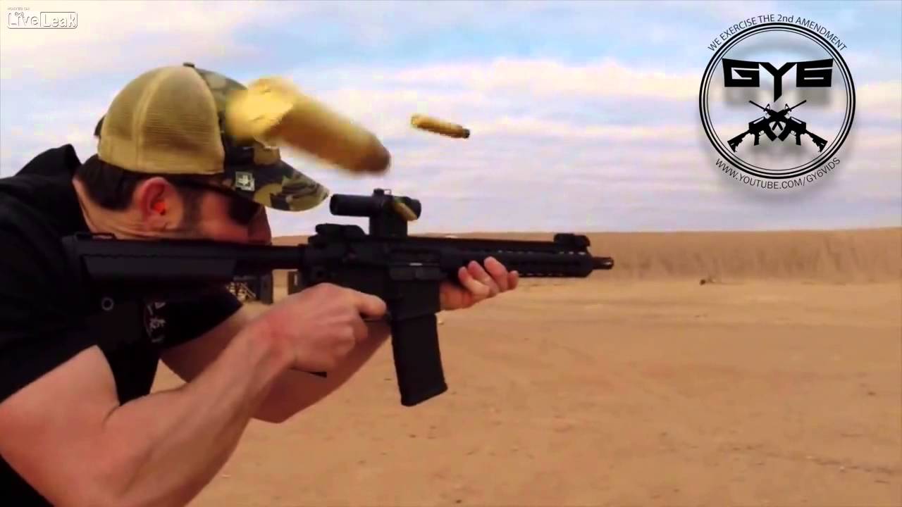 Full Auto Gun Fire Hitting Camera Lens! --GY6vids