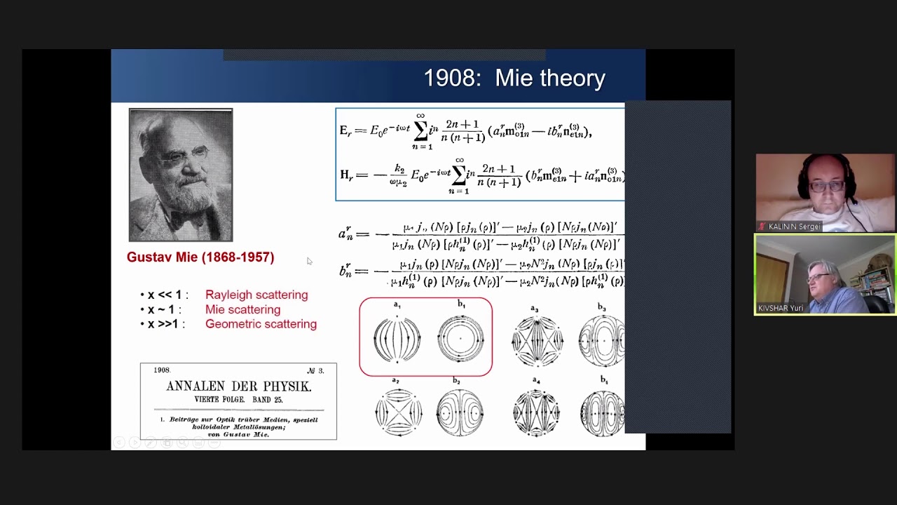 Yuri KIVSHAR, Bound states in the continuum and high-Q modes in photonics