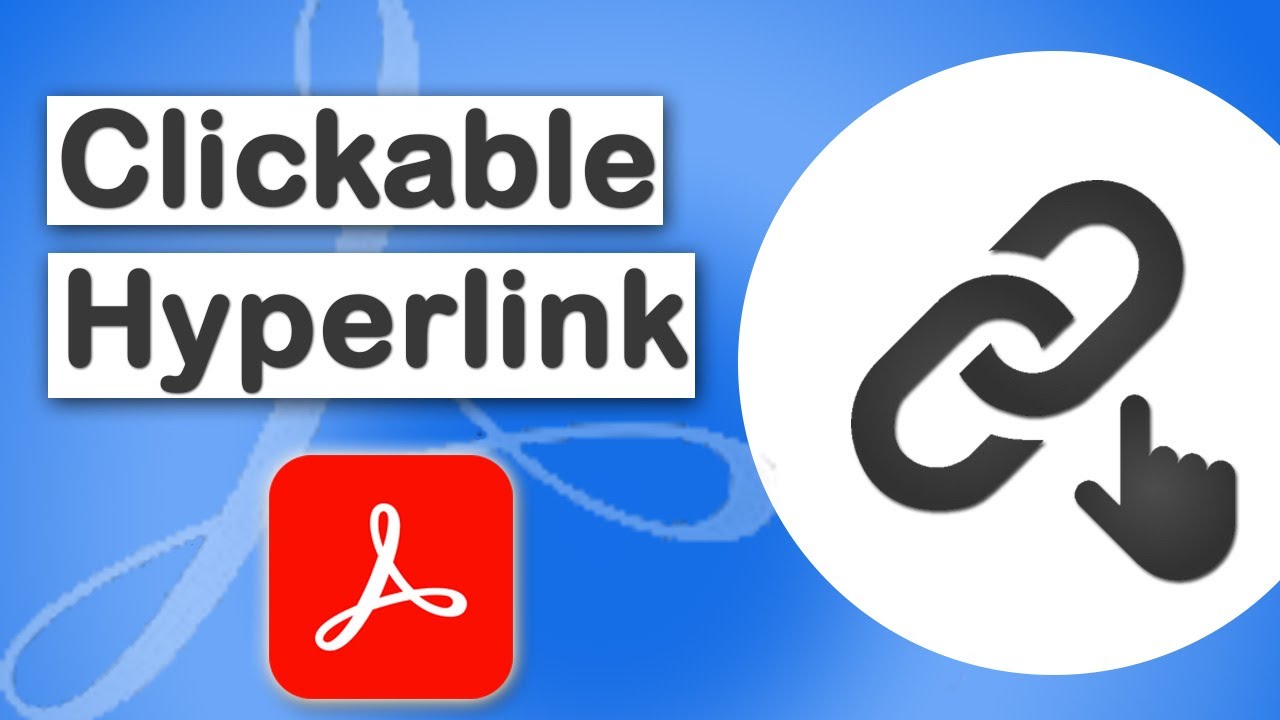 How to add clickable hyperlinks in pdf using Adobe Acrobat Pro DC