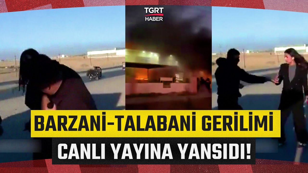 Barzani'ye Karşı PKK-Talabani İttifakı! Canlı Yayında Muhabire M&uuml;dahale Ettiler &ndash; TGRT Haber