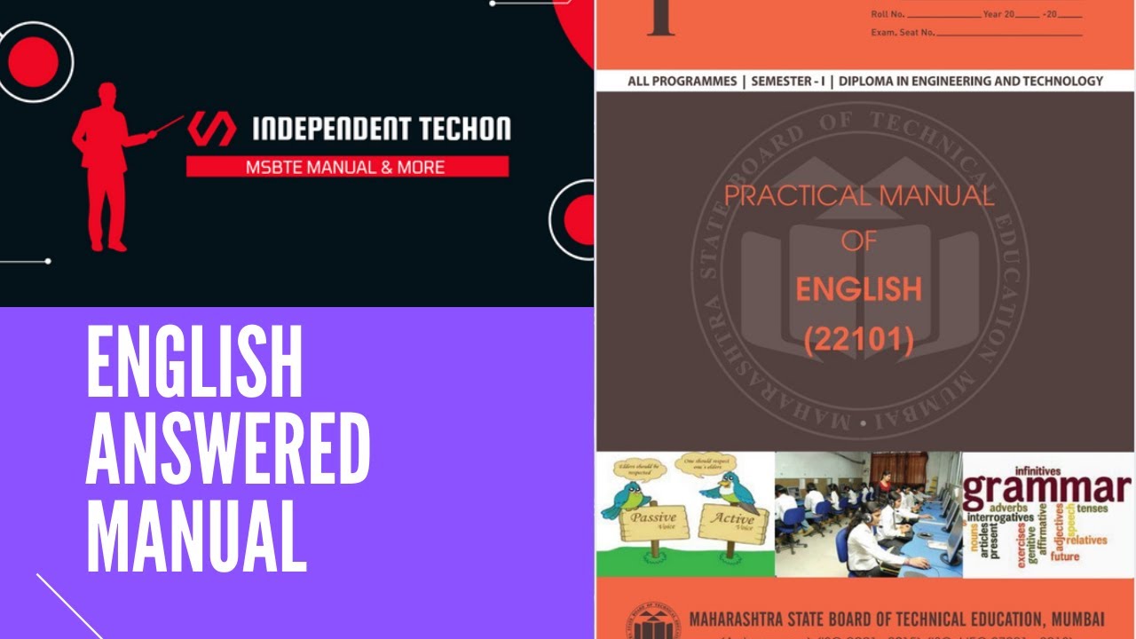 Practical-1 | Sem 1 | English | MSBTE Answered Manual