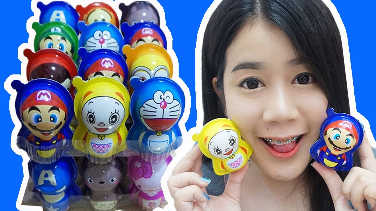 แกะไข่เซอร์ไพรส์ ตัวการ์ตูนสุดฮิต 24 ใบ มาช่วยกันลุ้นของเล่น !!  | คะน้า Kanakiss