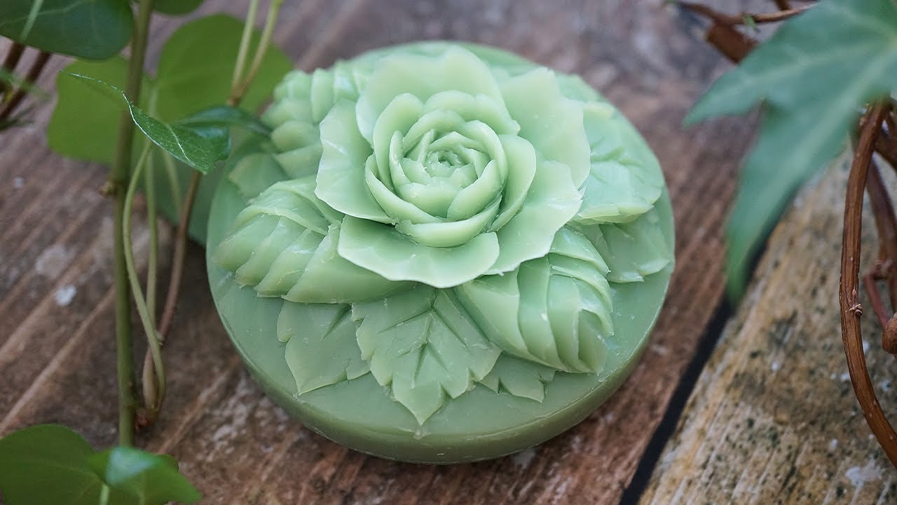 ソープカービング 【薔薇とつぼみ】簡単豪華！基本の彫り方をおさえよう！