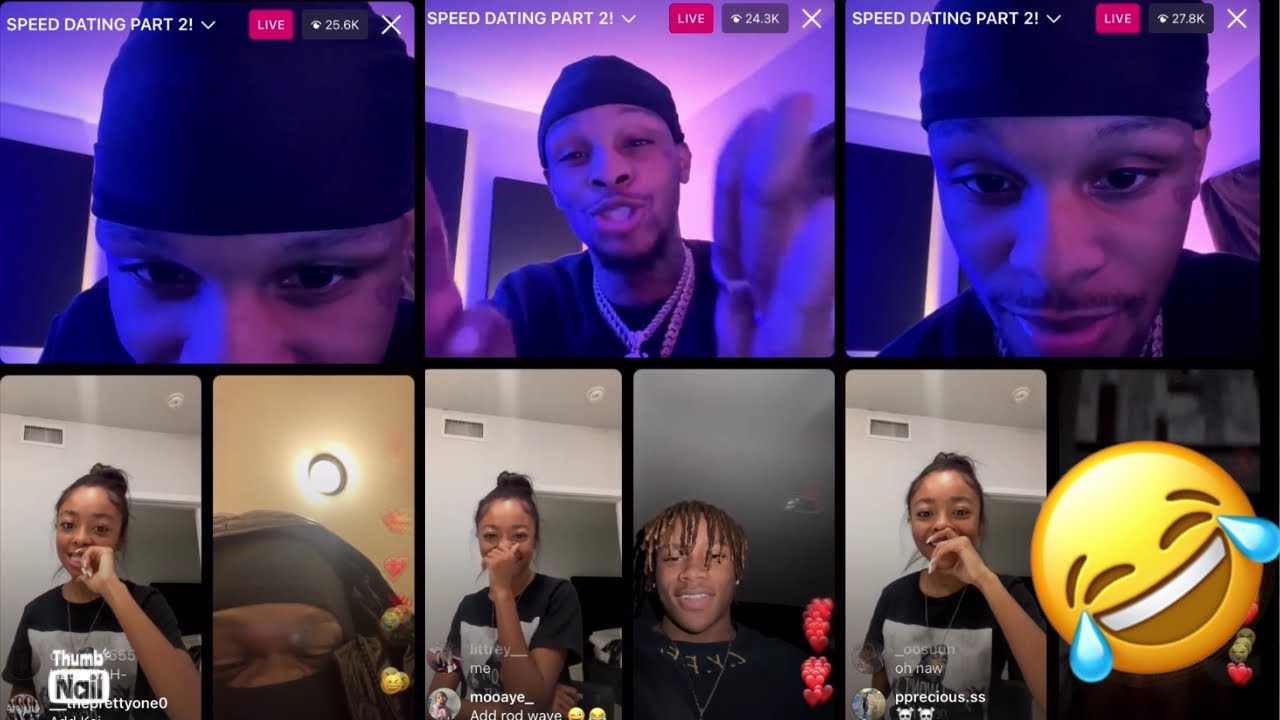 Skai Jackson speed dating with Toosii ! Funny Instagram live 😂