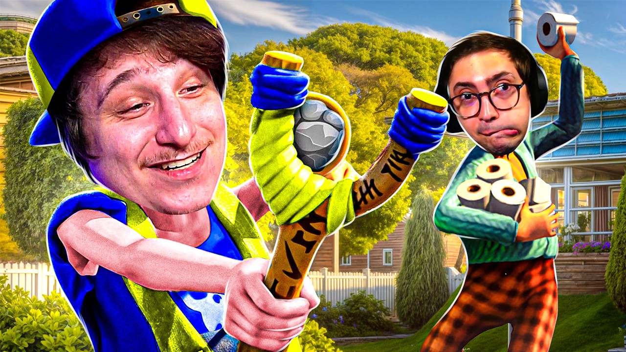 Atacando a casa Dos Vizinhos Invejosos no Neighbors: Suburban Warfare com Amigos!
