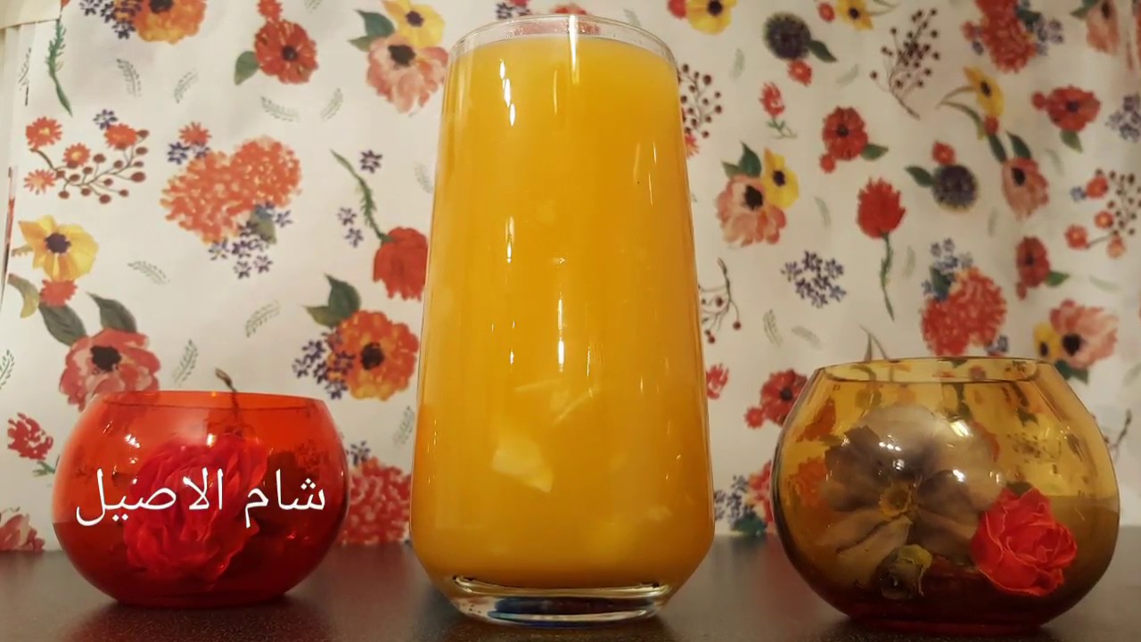 عصير قمر الدين باللوز
