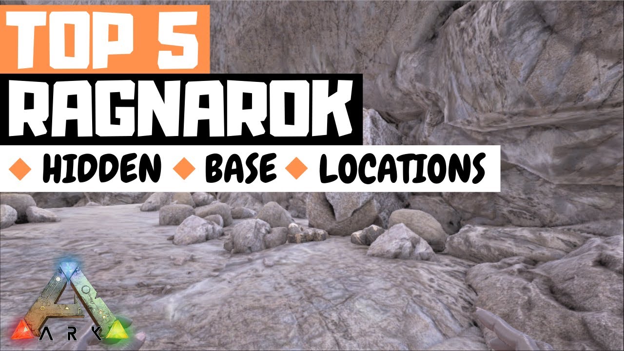 TOP 5 HIDDEN RATHOLE BASE LOCATIONS RAGNAROK (ARK: Survival Evolved)