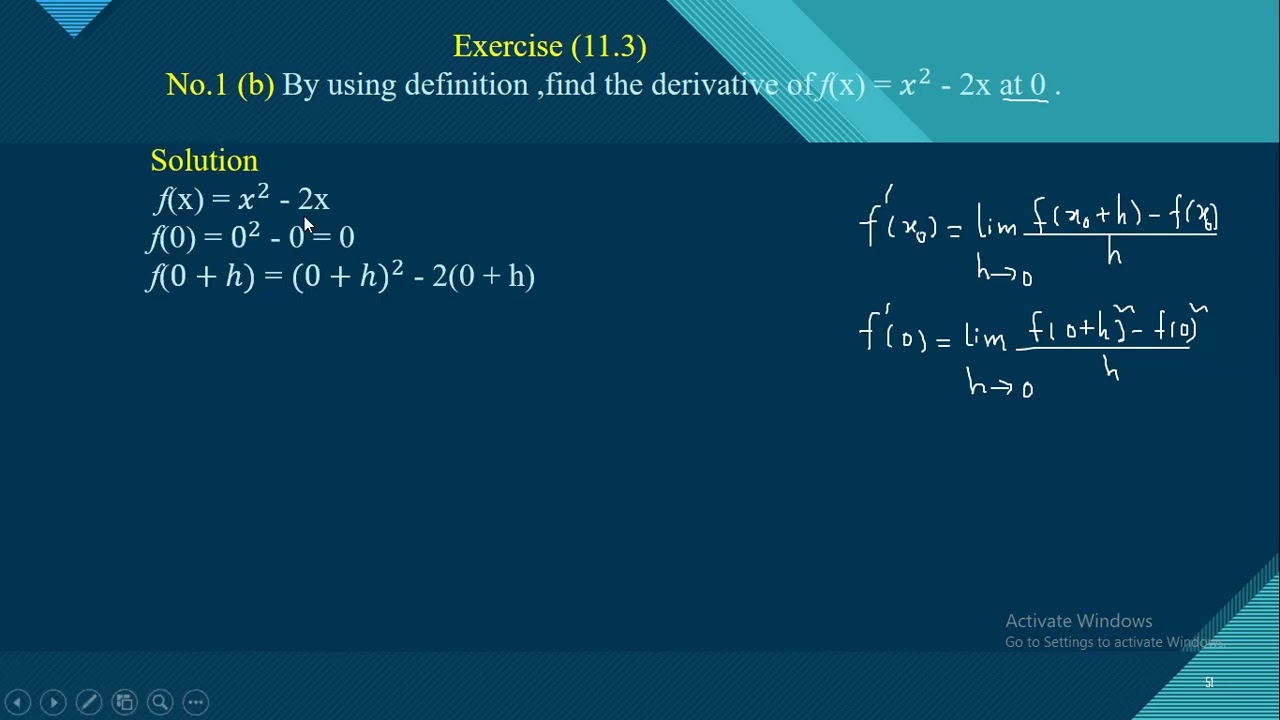 Grade 11 , chapter(11) Exercise ( 11.3) No. 1 (b)