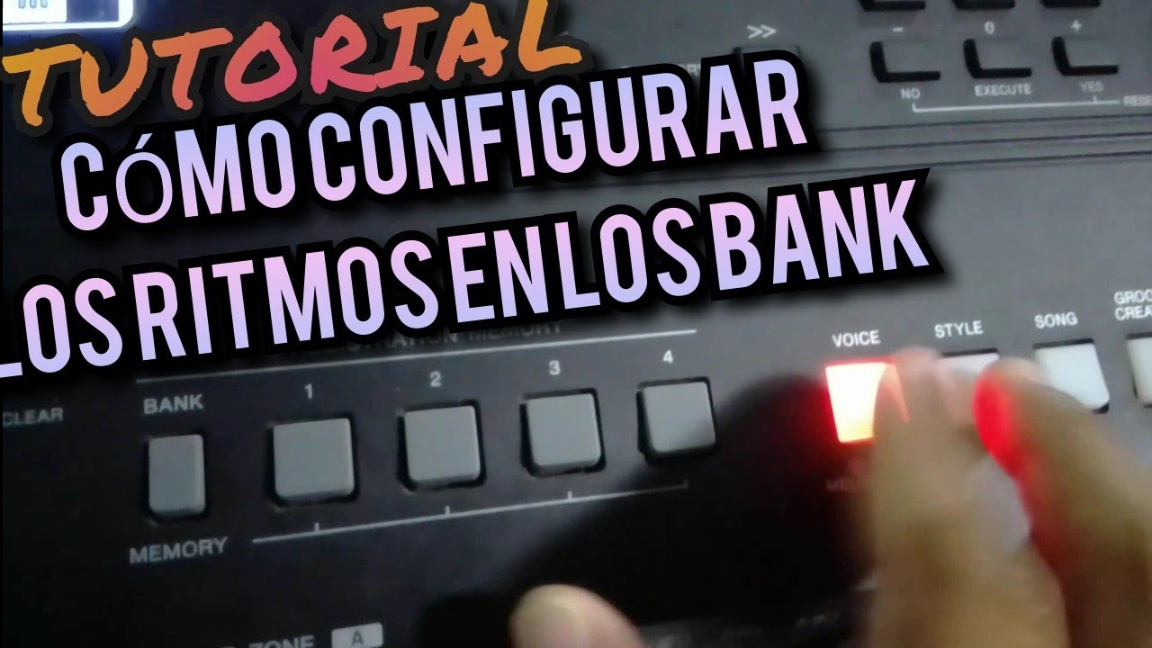 Tutorial Cargar y Guardar ritmos en el Bank del Yamaha - Parte 1
