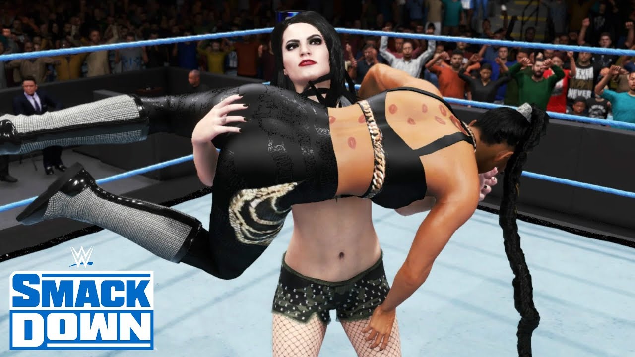WWE 2K20 SMACKDOWN BIANCA BELAIR VS PAIGE (SASHA BANKS AT RINGSIDE)