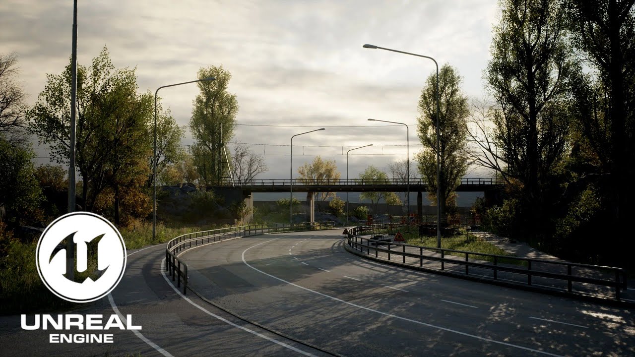 «Освоение системы дорожных сплайнов Unreal Engine»