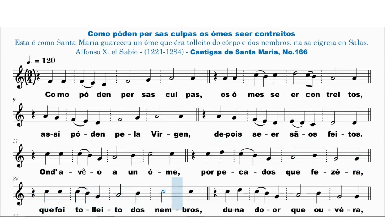 Cantiga 166 Alfonso X el Sabio