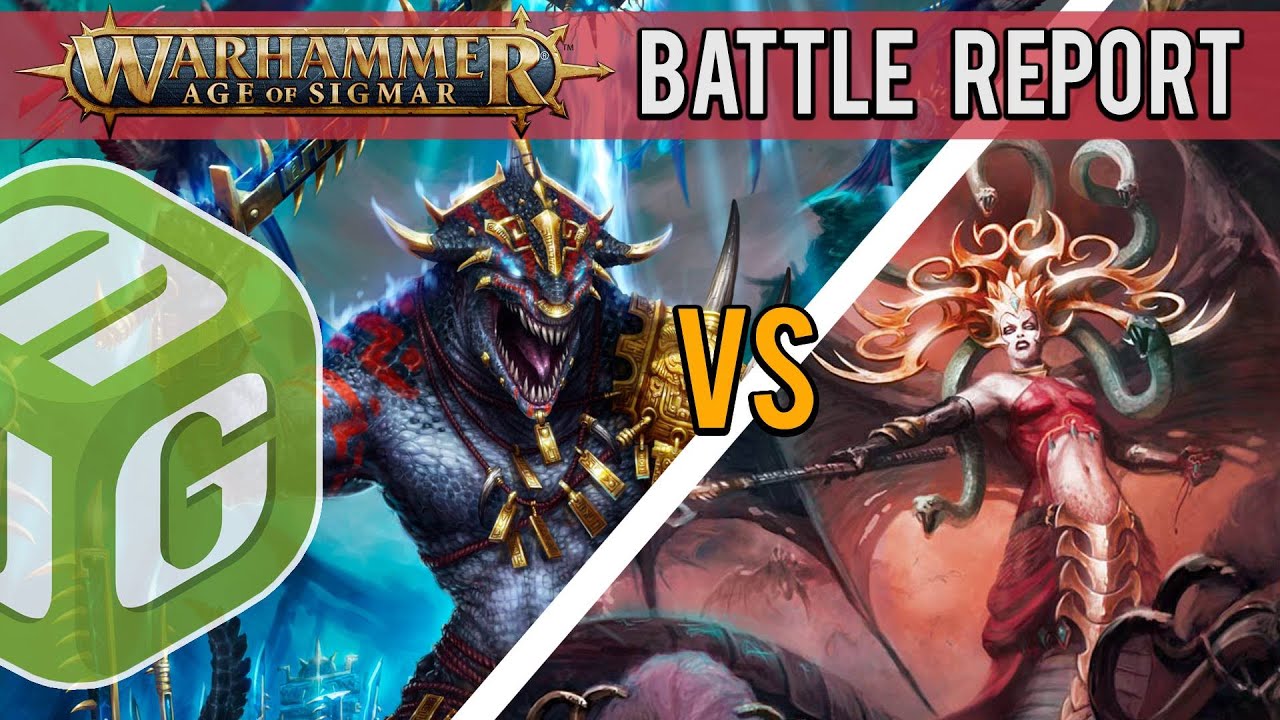 Seraphon vs Daughters of Khaine Age of Sigmar 3rd Edition Battle Report Ep 6