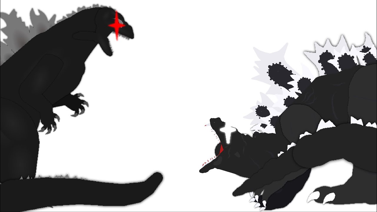 Suitborn/gojira vs the man in the suit/analog horror godzilla animation