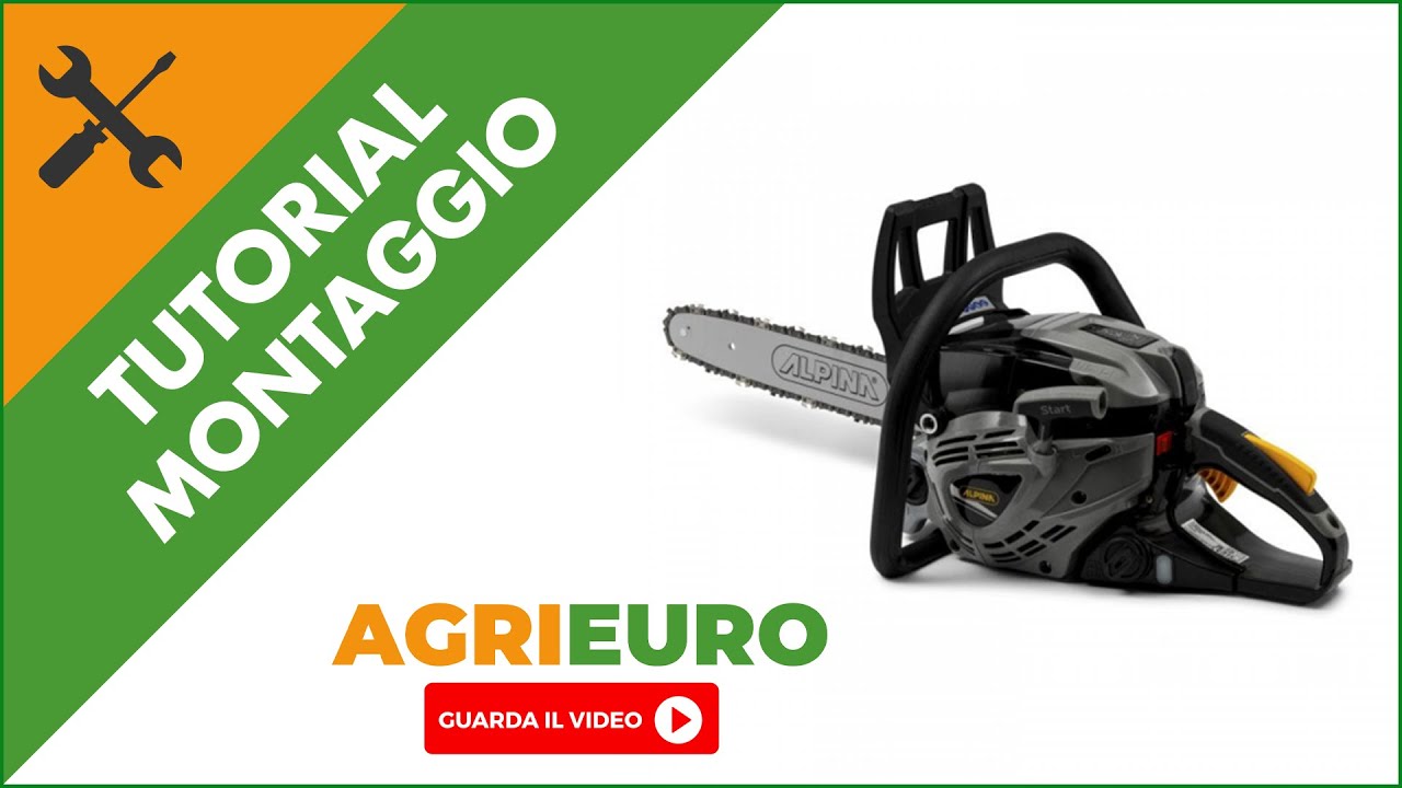 Motosega a scoppio ALPINA ACS 538 14 '' - 38,5 cc - barra 35 cm: montaggio