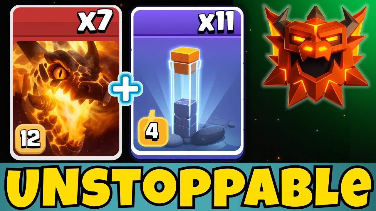 NEW Ranked Mode TH18 SUPER DRAGON Attack &ndash; Epic Legend League Strategy (Best TH18 Dragon Attack!)