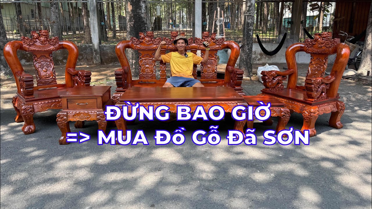 Chiêm Ngưỡng Bộ bàn ghế Nguyên Khối gỗ Hương GIẢ Tay 14 đẹp nhất