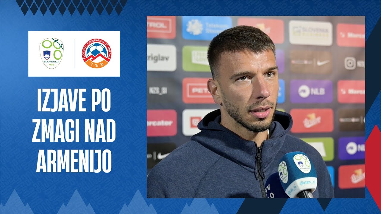 Janža, Mlakar, Stojanović in Drkušić po zmagi nad Armenijo
