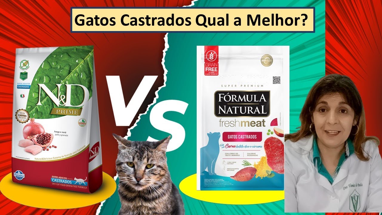 N&D Prime Gatos Castrados Versus Fórmula Natural Fresh Meat Gatos Castrados