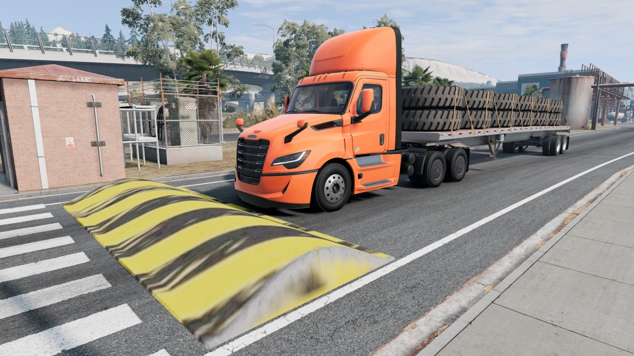 Truck vs Speedbump  -  BeamNG.Drive 🚛🚜🚚