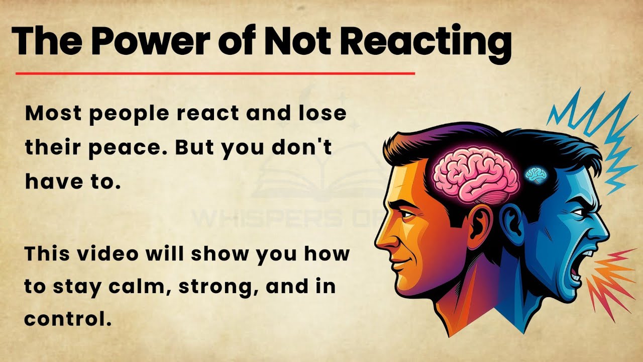 The Power of Not Reacting | Graded Reader | Improve Your English Fluency ✅