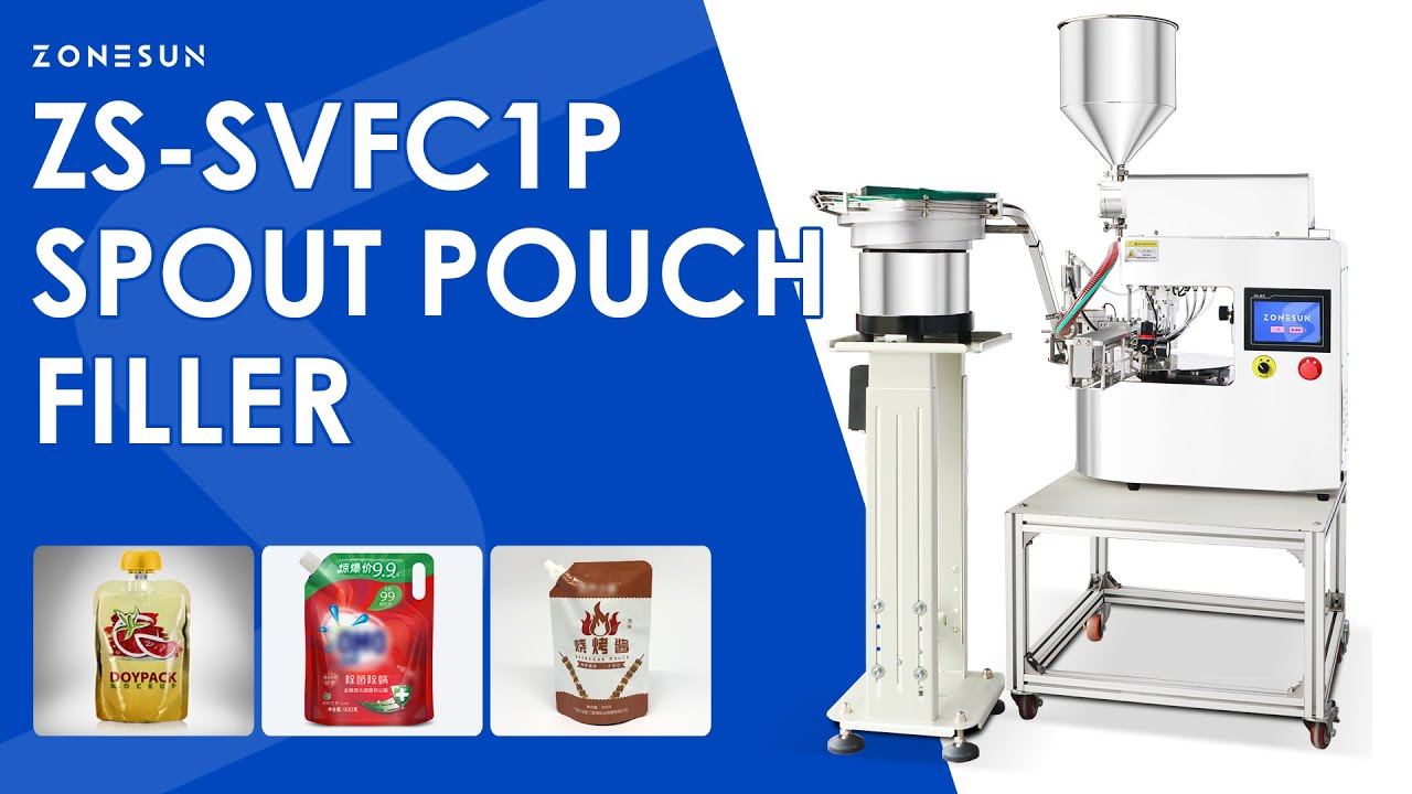 ZONESUN ZS-SVFCP1 Rotary Lobe Pump Pouch Filling Capping Machine