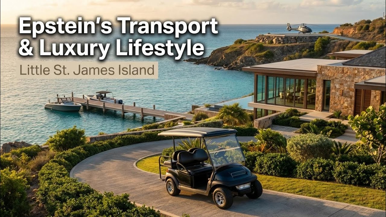 Epstein’s Transport & Luxury Lifestyle | Inside Little St. James Island | ASMR No Music