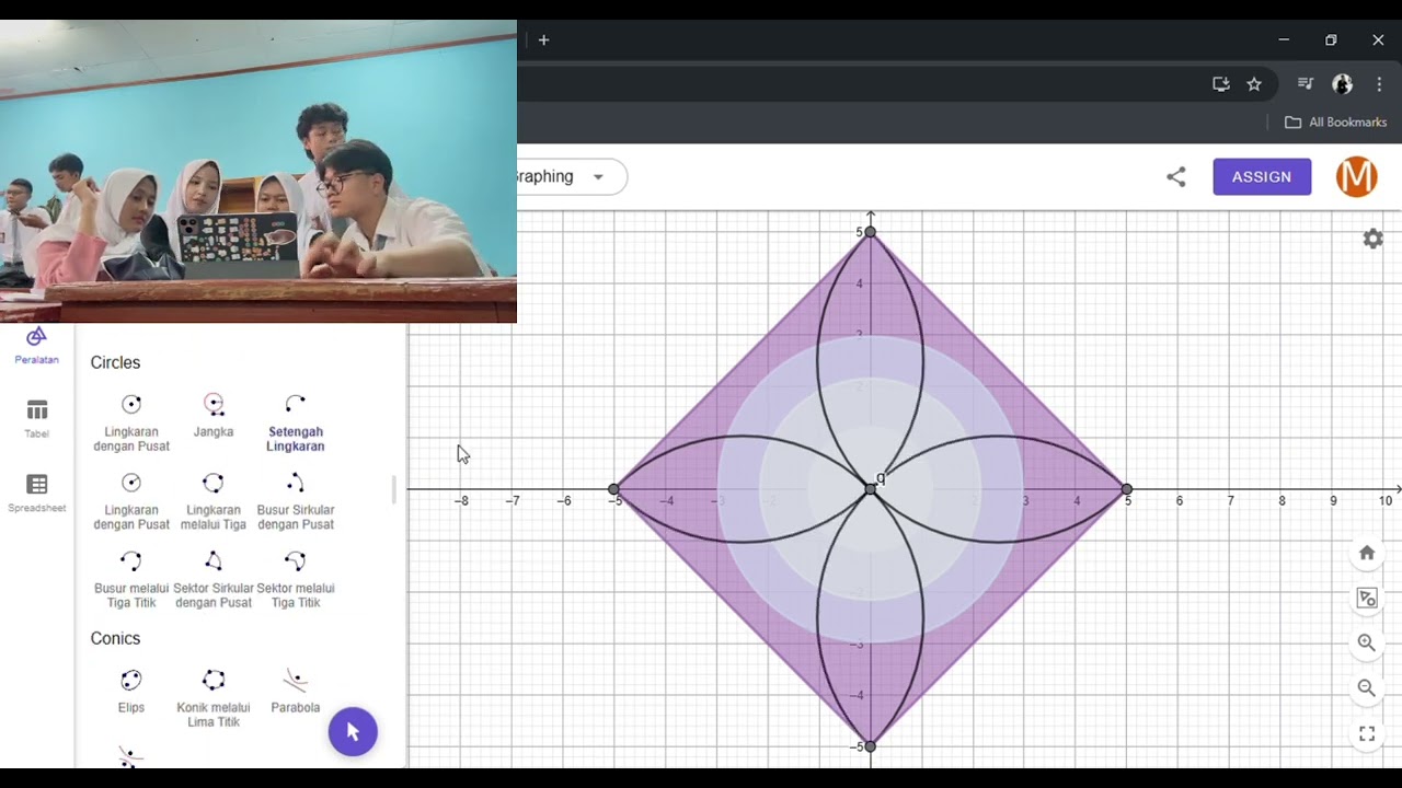 Tutorial Membuat Batik Serunai Menggunakan Geogebra || By Kelompok 7 XII A SMA yadika 11 jatirangga