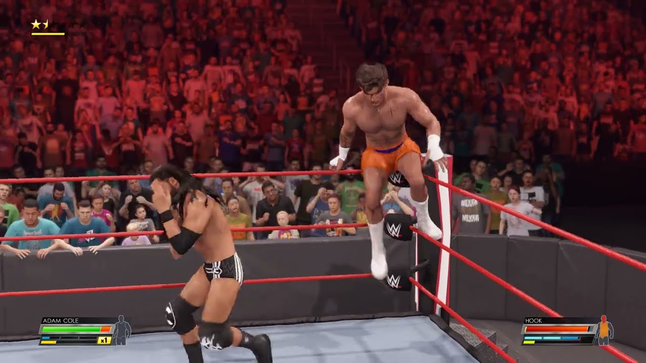 wwe2k22 adam cole VS hook