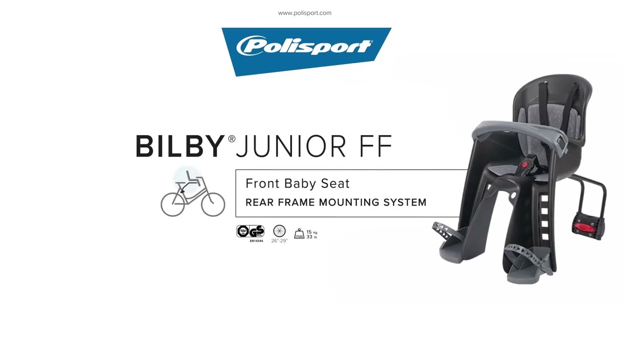 Велокресло детское переднее Polisport BILBY JUNIOR FF инструкция по установке