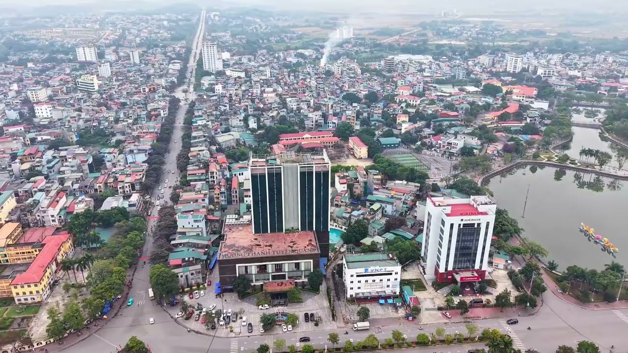 TOÀN CẢNH THÀNH PHỐ TUYÊN QUANG QUA GÓC NHÌN FLYCAM 